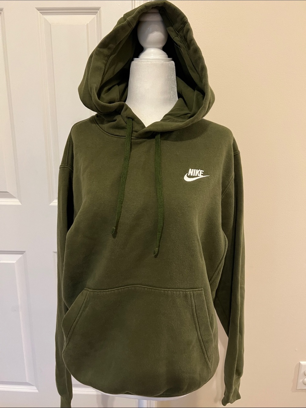 Nike olive green hoodie size small